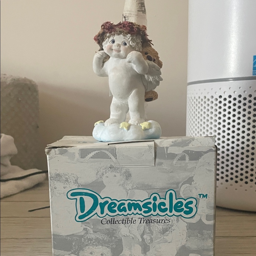 Dreamsicles Angel Figurine with Brown and White Accents